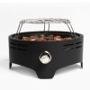 15 inch Outdoor Portable Propane Fire Pit, Camping Fire Pit with Cooking Support Tabletop Fire Pit with Quick Connect Regulator - as Pic