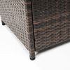 28inch Wicker Square Fire Pit Table - as Pic