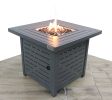 25" H x 30" W Steel Propane/Natural Gas Fire Pit Table - CM-0126