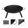 Furnace round utility grill fire pit heating stove simple cauldron outdoor bonfire yard - as picture