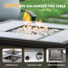 37 Inch Outdoor Gas Fire Pit, 46,000 BTU Steel Fire Table - as Pic