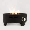 15 inch Outdoor Portable Propane Fire Pit, Camping Fire Pit with Cooking Support Tabletop Fire Pit with Quick Connect Regulator - as Pic