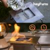 Tabletop Fireplace Bio-Ethanol Fire Pit,Indoor Outdoor Table Fire Lantern Portable Fire Bowl Pot Fire Pit,Square,Black - DIY